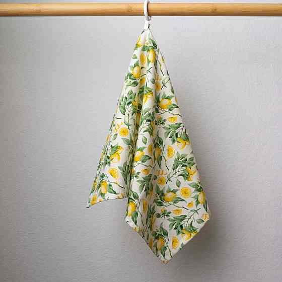 Набор махровых полотенец Лимоны 40х60 см 10шт 300г/м2 GM Textile (Салатный) Сумы