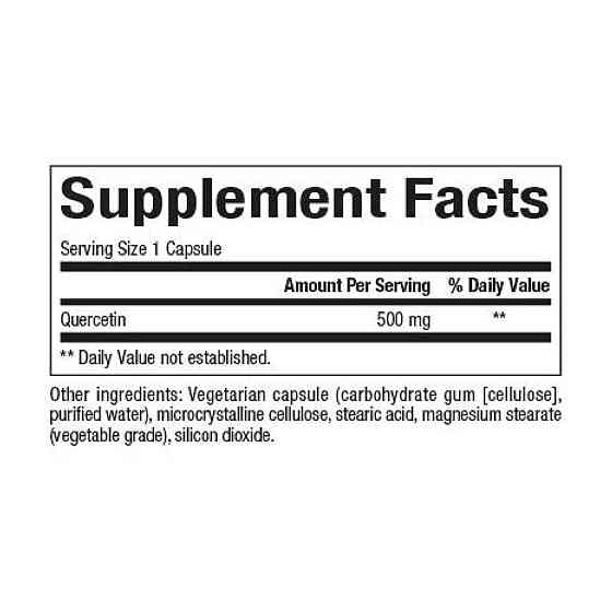 Кверцетин Natural Factors Quercetin 500mg 60 вег капс Киев