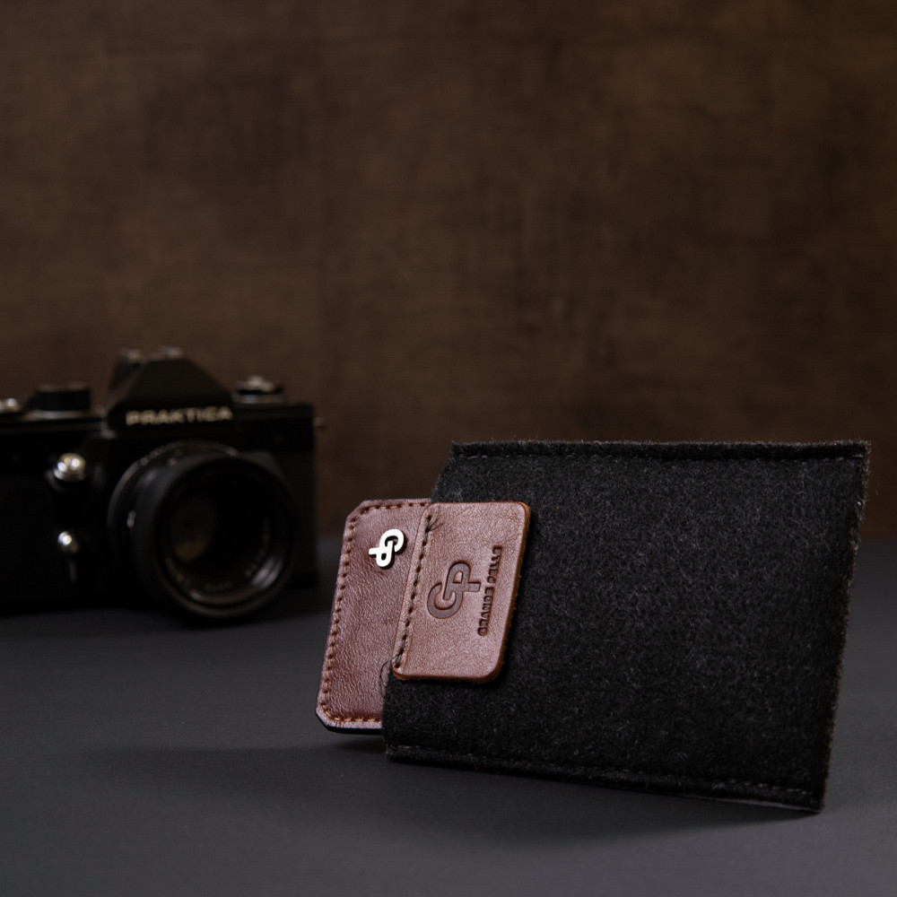 Мужской кожаный картхолдер Коричневый (GRANDE PELLE) Киев - изображение 4