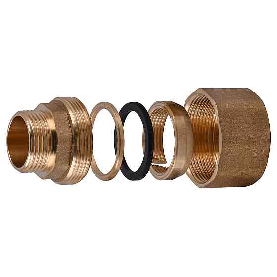 З'єднання зажимне пряме для труби Ø28мм 3/4″З латунне LS442S OPTIMUM (000031016) Київ