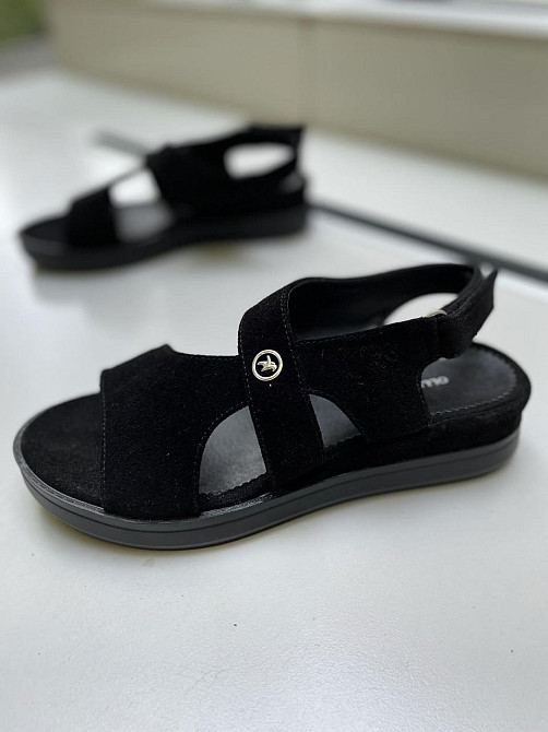 Olli БосонІжки жіночі OLLI Л-4-21747 чорні (літо, замша натуральна) (3656) 37р.38р. Коломыя - изображение 2