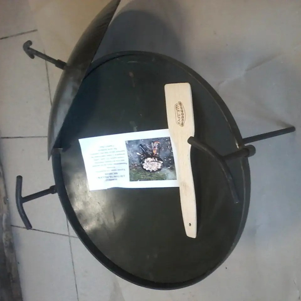 Сковорода з диска борони для багаття 40 см з кришкою для пікніка, диск для смаження Київ - фото 7