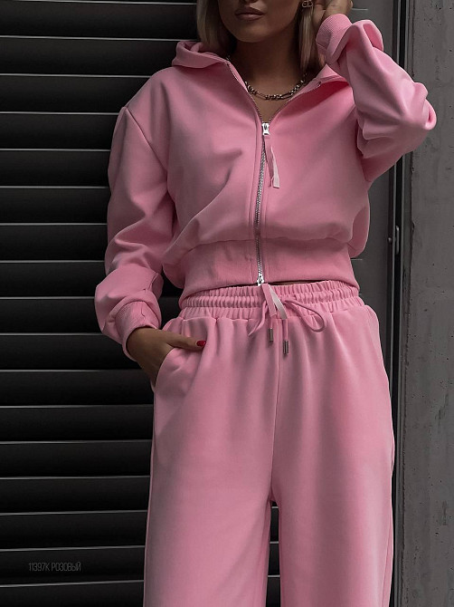 Жіночий стильний повсякденний костюм двійка турецька двохнитка Одеса - фото 4