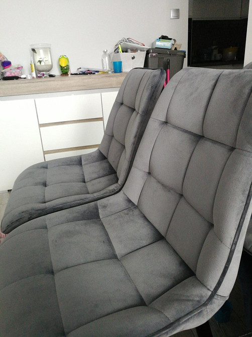 Стілець CHIC VELVET чорний каркас/сірий BL.14 Київ - фото 11