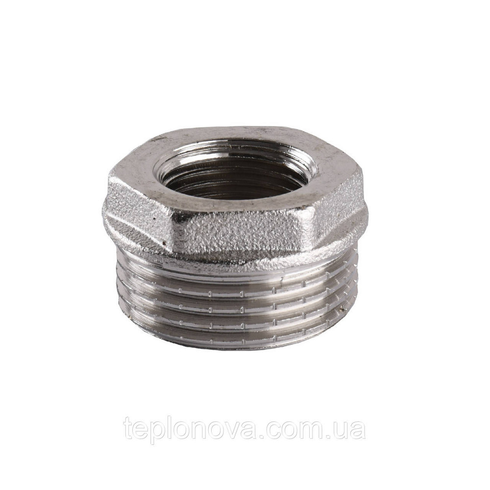Футорка никелированная 1/2″НР х 1/4″ВР штампованная (манометр) А0723А(нк) VA Черновцы - изображение 3