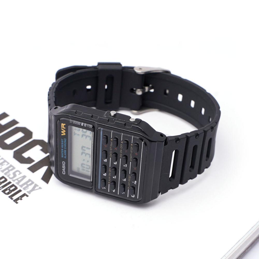 Ремінець для Casio G-Shock CA-53W 20 mm Black BK SBR Київ - фото 8