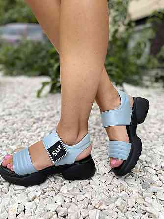 teona Босоніжки жіночі TEONA 165 блакитні (літо, шкіра натуральна) (4100) Коломия