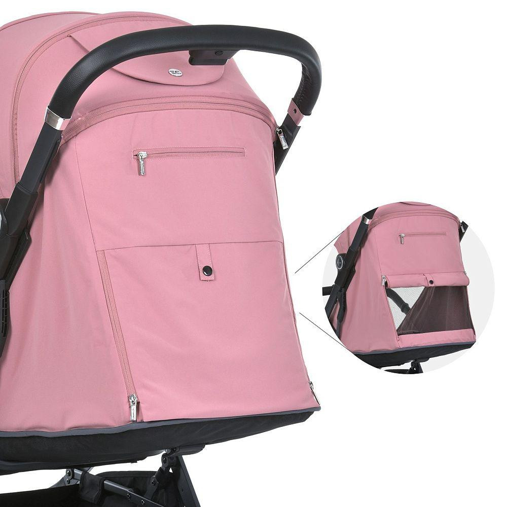 Коляска дитяча El Camino BEYA Blush Pink прогулянкова з чохлом для ніжок у комплекті Рожева (ME 1127-S) Чернигов - изображение 4