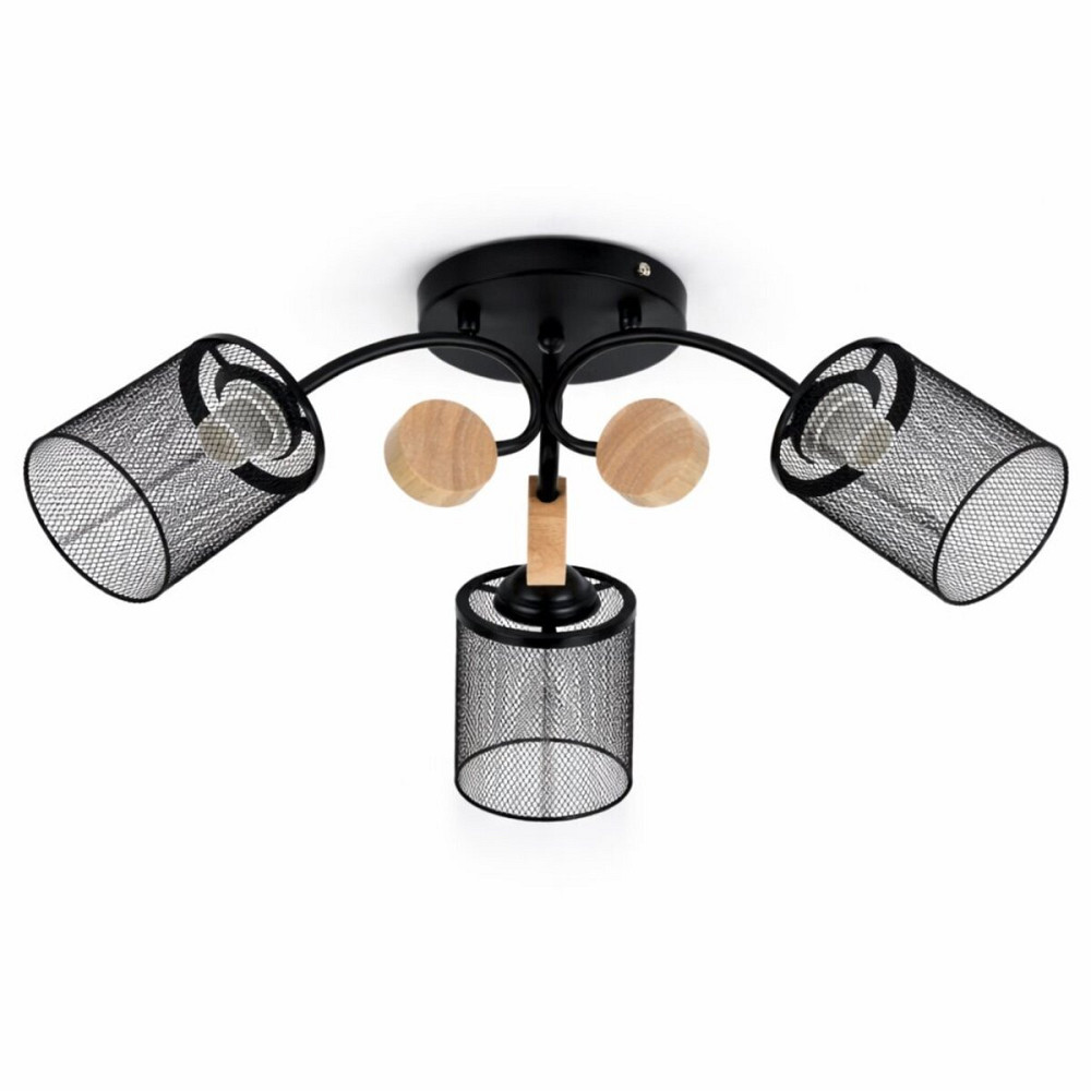 Люстра стельова на 3 плафони VALESO XL25025-3 для вітальні та спальні Чорний XL25025-3 Коломыя - изображение 3