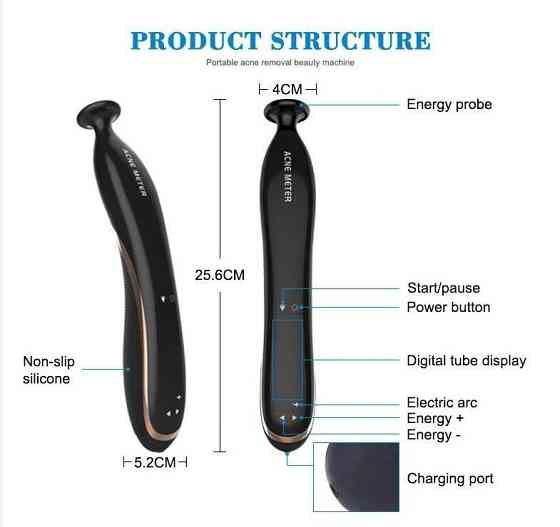 Портативний апарат дарсонвалізації Acne Meter WD-354 Вінниця