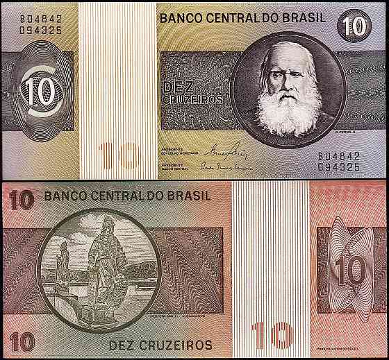 Бразилія/Brazil 10 Cruzeiros (1979) Pick 193c UNC Полтава