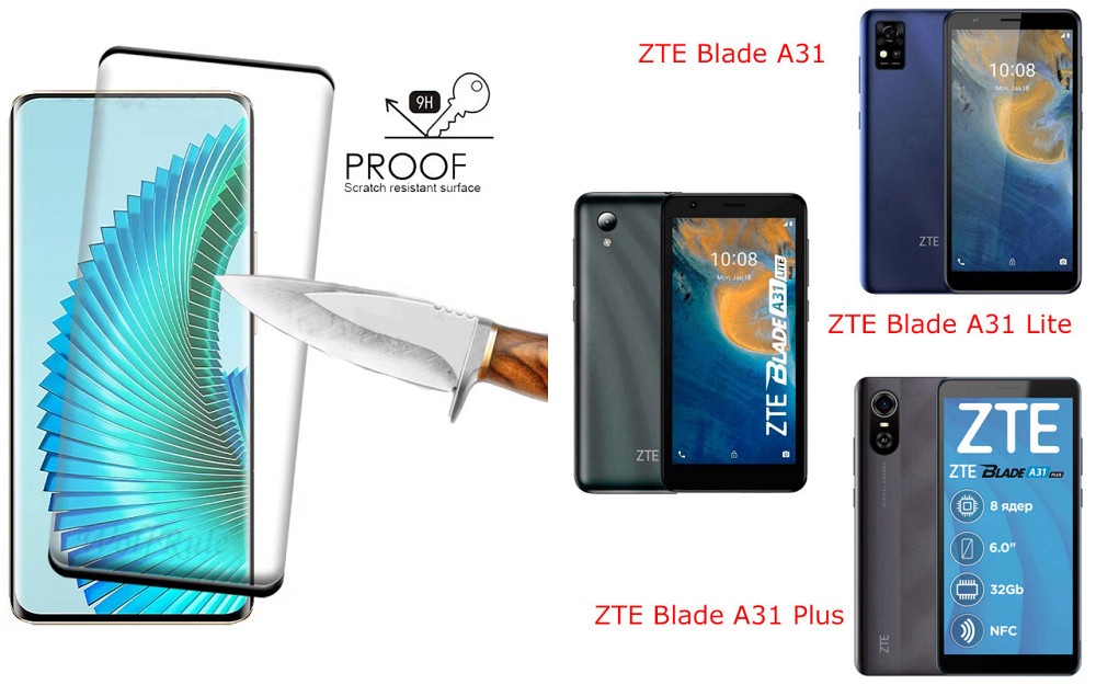 Защитное стекло HyperGlass Pro для ZTE Blade A31, A31 Lite, A31 Plus – максимальная чувствительность и защита Киев - изображение 1