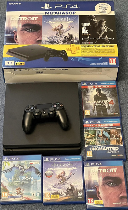 Приставка: Sony PlayStation 4 Slim 1tb PS4. Харьков - изображение 1