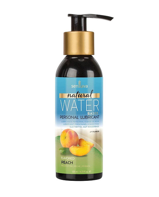 Змазка на водній основі Sensuva Natural Water-Based Peach (125 мл) без гліцерину та парабенів Sex Aura Київ - фото 1