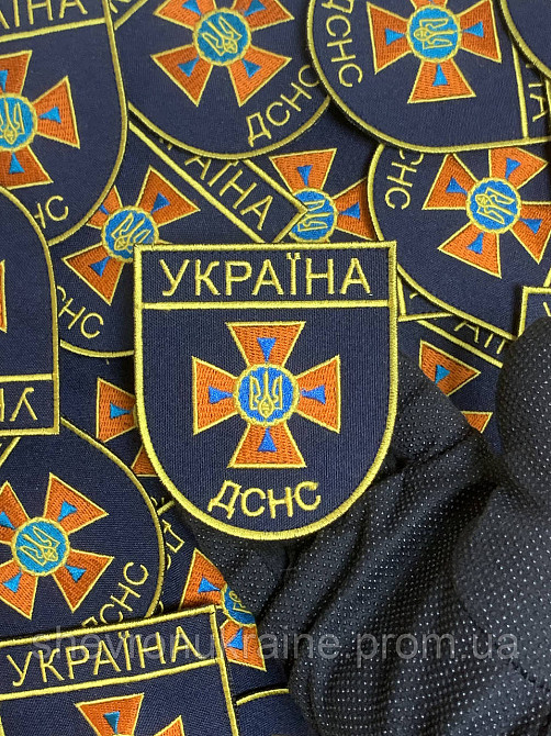 Шеврон ДСНС УКРАЇНИ (Форма щит. На липучке) Размер 9x8см Киев - изображение 6