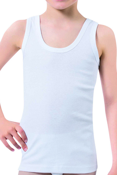 Майка хлопчиків Ozkan — Біла 0801-1 9-10 Київ - фото 4