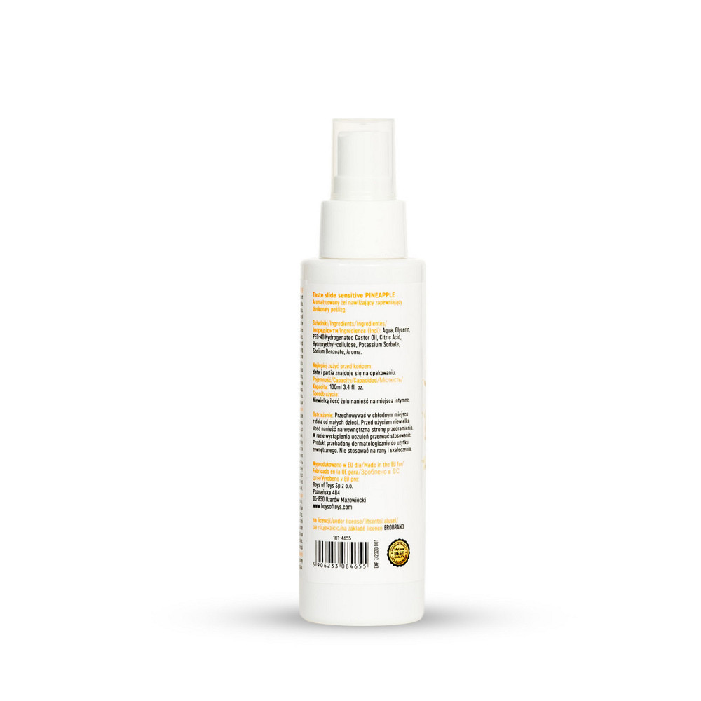 Інтимний гель-лубрикант - MyLove Taste Slide Sensitive Pineapple, 100 мл Sex Aura Київ - фото 8