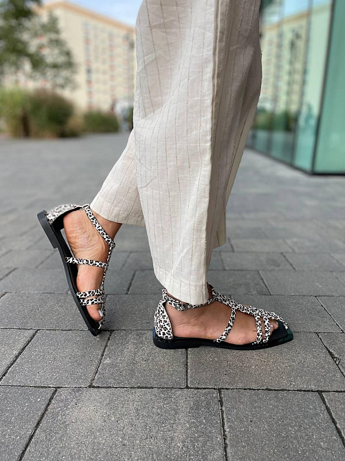 Notta bene Босоніжки жіночі леопардові Notta bene BS-0124 літні шкіряні / Зручне літнє взуття н Коломыя - изображение 2