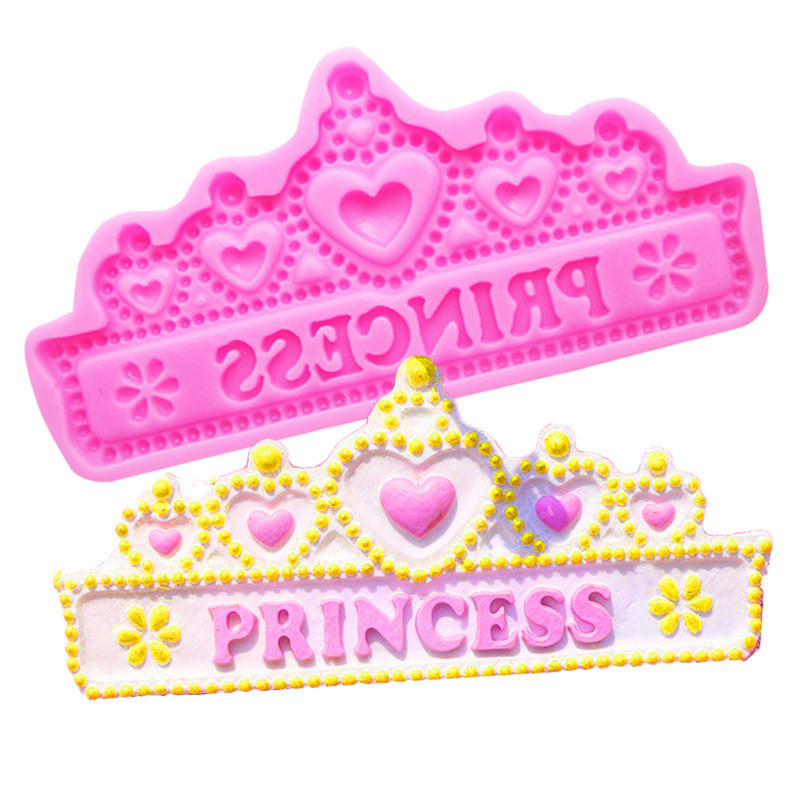 Молд силіконовий Корона 130 на 65 мм рожевий Київ - фото 1