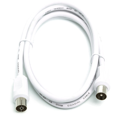 Кабель телевизионный AV 75 Ом, 1.5 м, white PowerPlant (CA911950) Винница - изображение 1