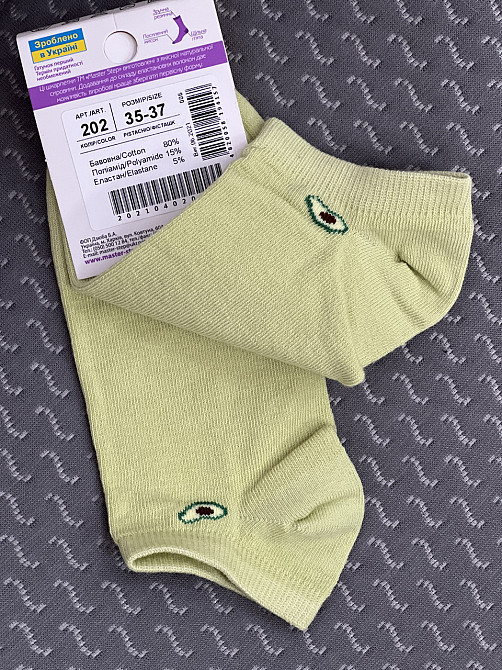 Носки короткие хлопковые 35-40 р. для девочки-подростка Черновцы - изображение 4