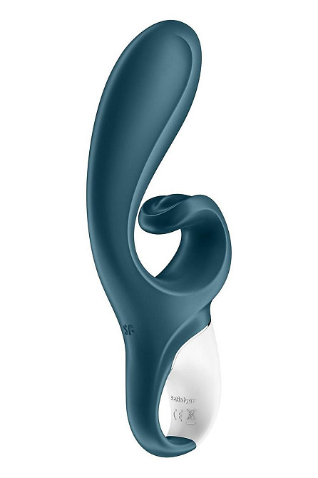 Смарт вібратор-кролик Satisfyer Hug Me Bluegrey, 2 мотори, діаметр 4,2см, широка кліторальна частина Sex Aura Київ - фото 3