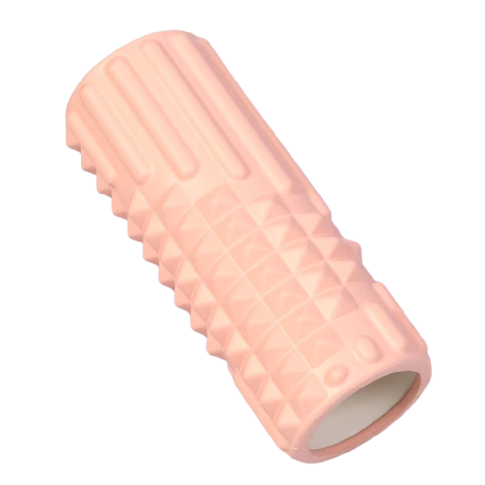 Ролик массажный для йоги и фитнеса,валик гимнастический, розовый 33 х 13 см EV01C_Pink Каменец-Подольский - изображение 2