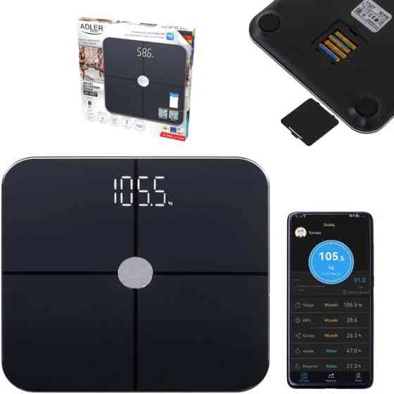 Весы напольные Adler AD 8187 Smart Black RH-56 Львов