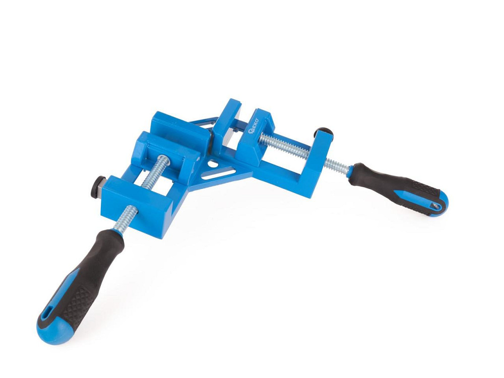 Струбцина "GeKo" кутова алюмінієва 65 х 70 мм з двома притисками Київ - фото 2