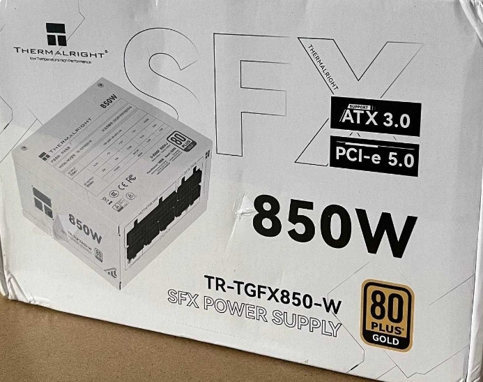 Блок питания SFX Thermalright 850W Gold White (ATX 3.0) Новый. Харьков - изображение 2