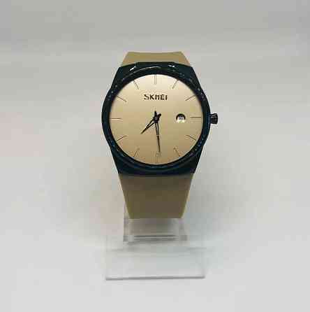 Наручний кварцовий годинник Skmei 1509 коричневий Вінниця