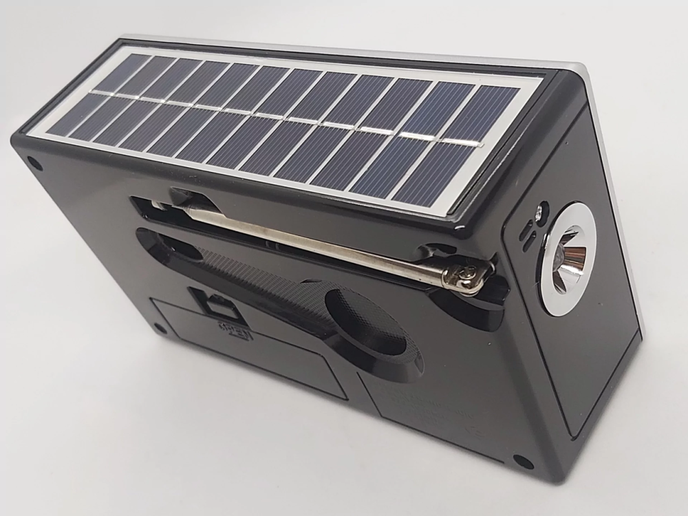 Портативний радіоприймач із сонячною панеллю та ліхтарем Waxiba XB-961U-S Вінниця - фото 4