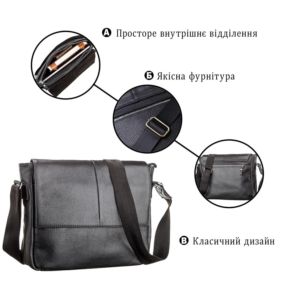 Сумка SHVIGEL 00797 Черная Киев - изображение 4