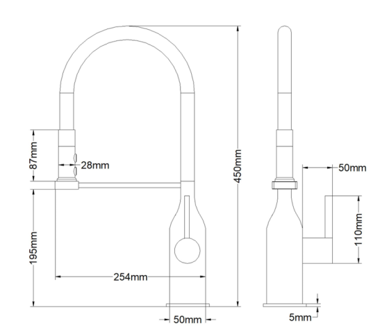 Змішувач для кухні Mixxus Premium Summer 017 GRAPHITE REFL.BLACK (MI6962) Київ