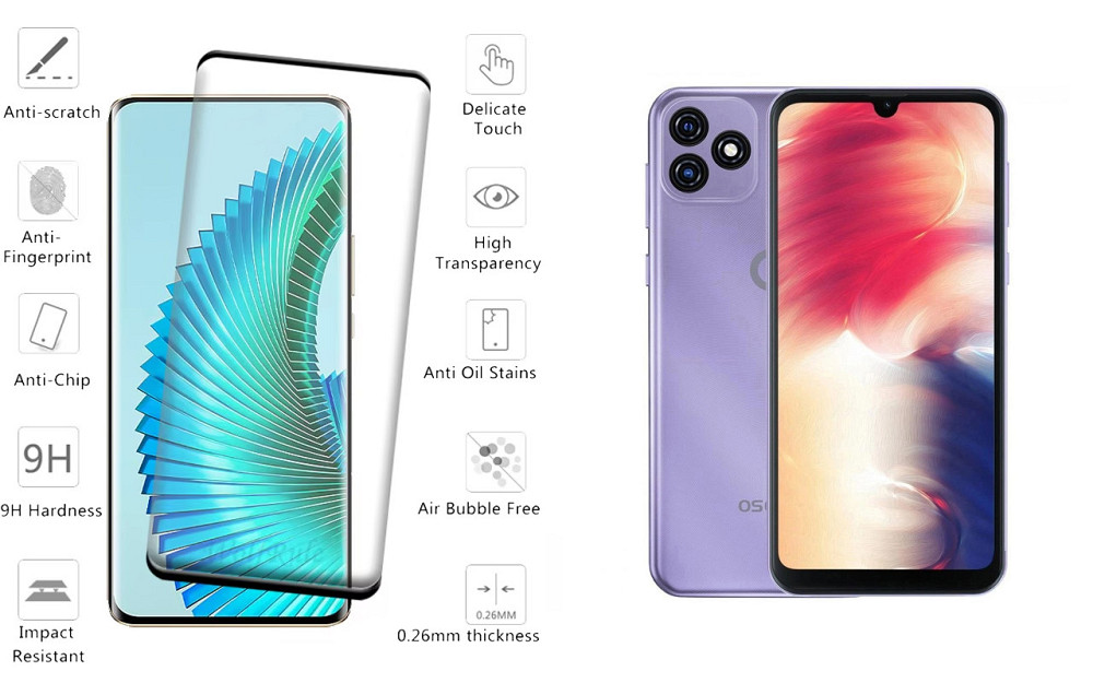 Защитное стекло HyperGlass Pro для Blackview Oscal C20, Oscal C20 Pro – максимальная чувствительность и защита Киев - изображение 2