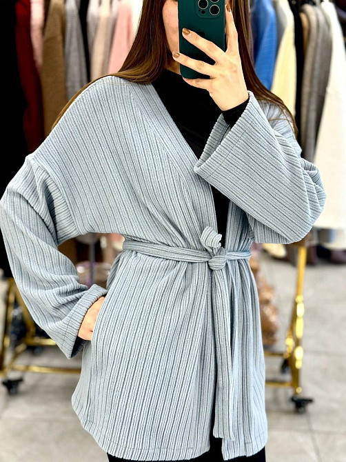 Женский базовый теплый кардиган ангора 