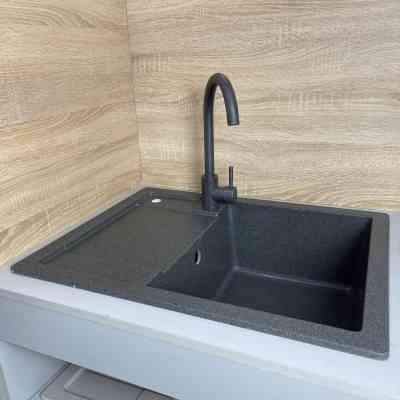 Мойка кухонная Adamant Anila графіт + змішувач (182496910313) Вінниця