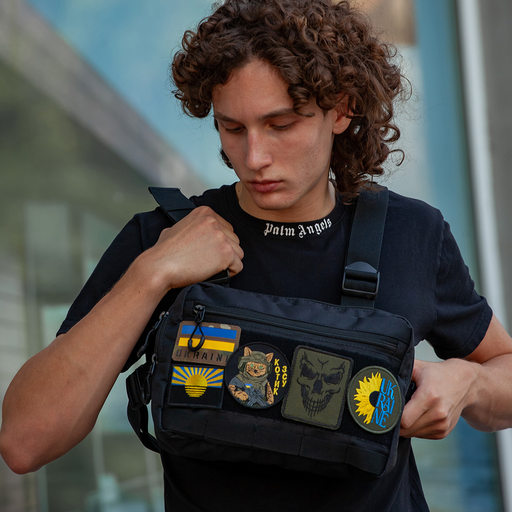 Практичная сумка-мессенджер, Сумка мужская брезентовая тканевая органайзер, Сумка-кобура для мужчин CP-74 Ивано-Франковск - изображение 3