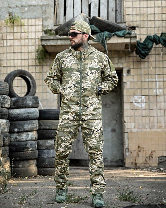 Летний тактический костюм GECKTAR пиксель ДЛ6497 Одесса - изображение 4