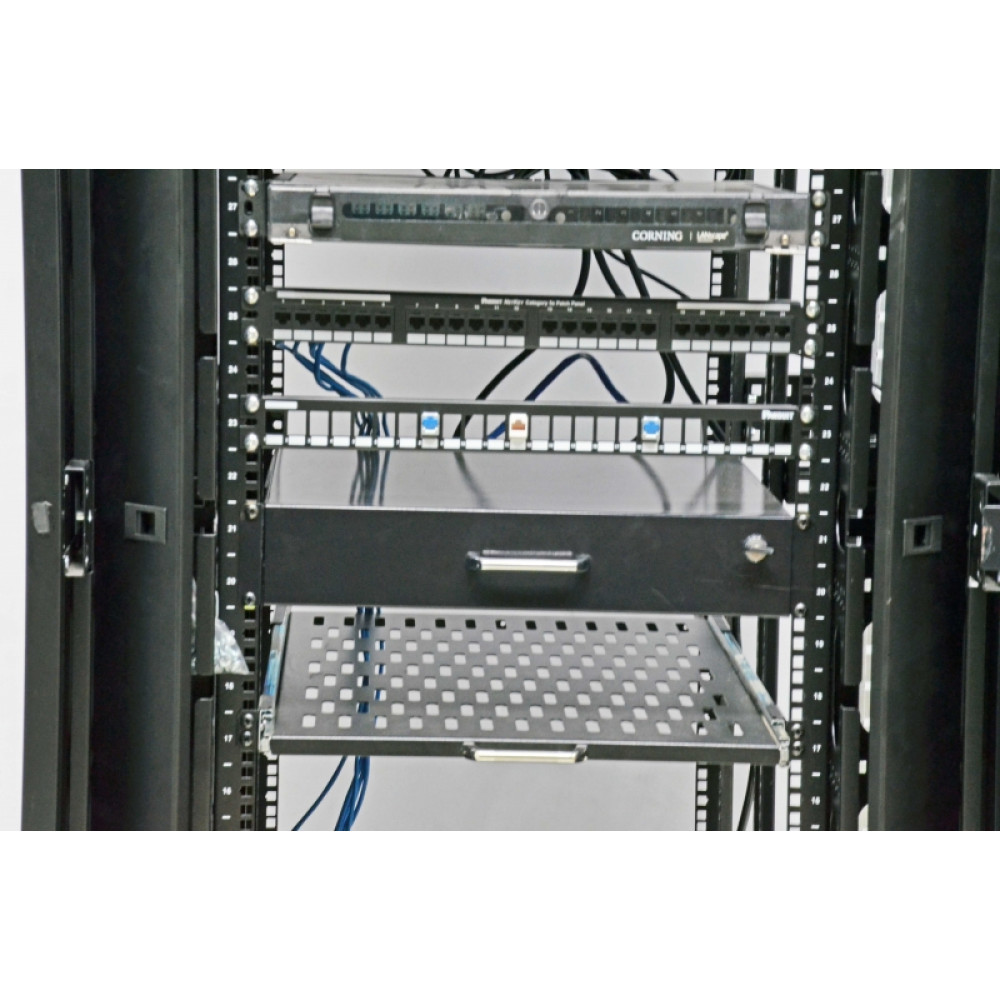 Боковий організатор кабелю з кришкою до шаф CMS MGSE 42U, сірий Киев - изображение 7