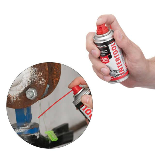 Мастило проникаюче, універсальне, аерозоль, 100 мл INTERTOOL FS-4010 Київ - фото 8