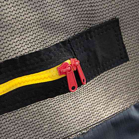 Батут inSPORTline Flea PRO с внутренней сеткой 244 см черный Киев