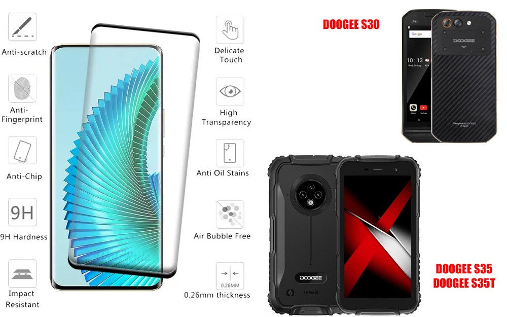 Защитное стекло HyperGlass Pro для DOOGEE S30, S35, S35T – максимальная чувствительность и защита Киев - изображение 2