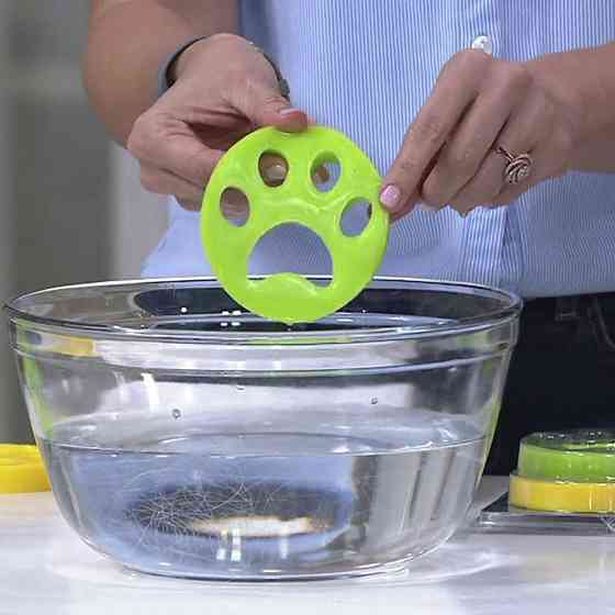 Силиконовая лапка от шерсти для стиральной машины 1шт, Цвет Рандом / Лапка для удаления шерсти во время стирки Киев