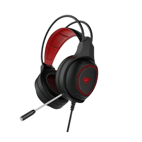 Навушники Havit HV-H2239d з мікрофоном чорний/червоний Житомир - изображение 1