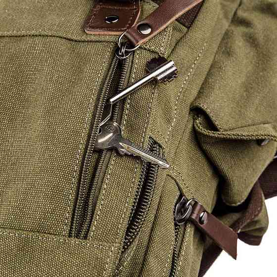 Сумка-рюкзак на одне плече Оливкова (Vintage) Київ