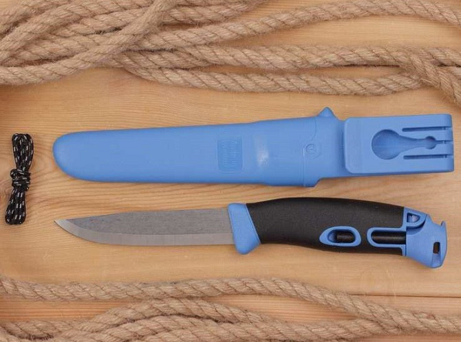 Туристичний Ніж з крісалом Morakniv "Companion Spark" Blue (13572) Неіржавка сталь Нововолинськ - фото 3