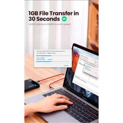 Дата кабель USB 2.0 AM to USB-C 1.0m US294 red Ugreen (60186) Вінниця