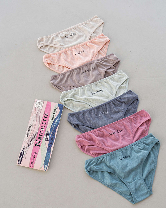 Набір жіночих трусиків упаковка 7 шт Nicoletta 713108 L Київ - фото 1