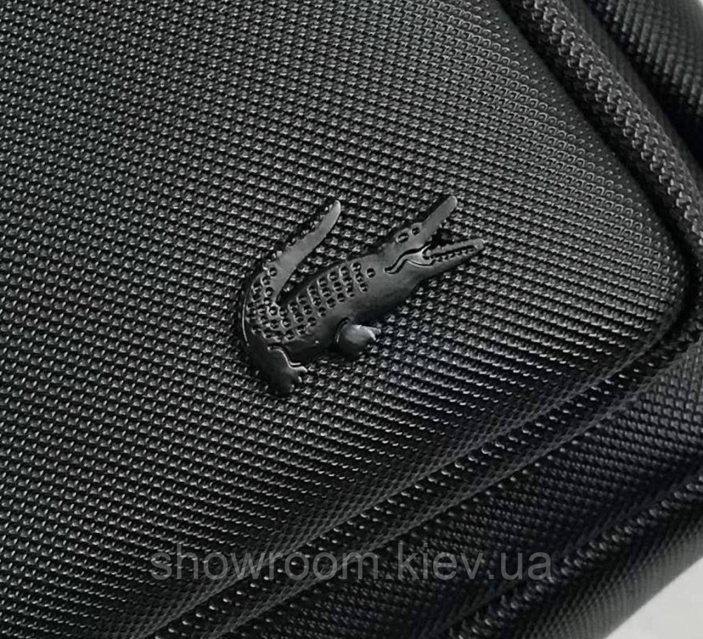 Чоловічий рюкзак Lacoste (2044) black Київ - фото 2